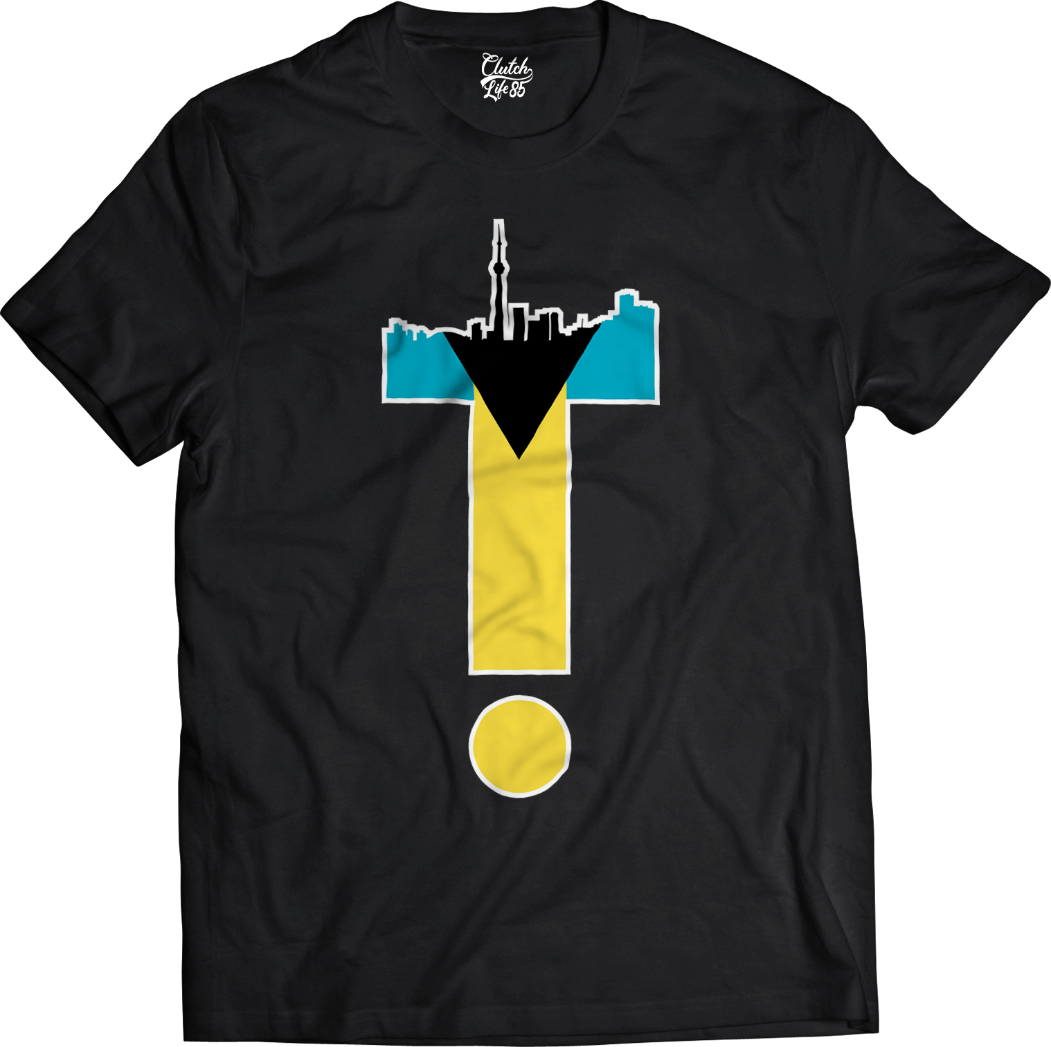 T-Dot Worldwide Bahamas Tee in Black