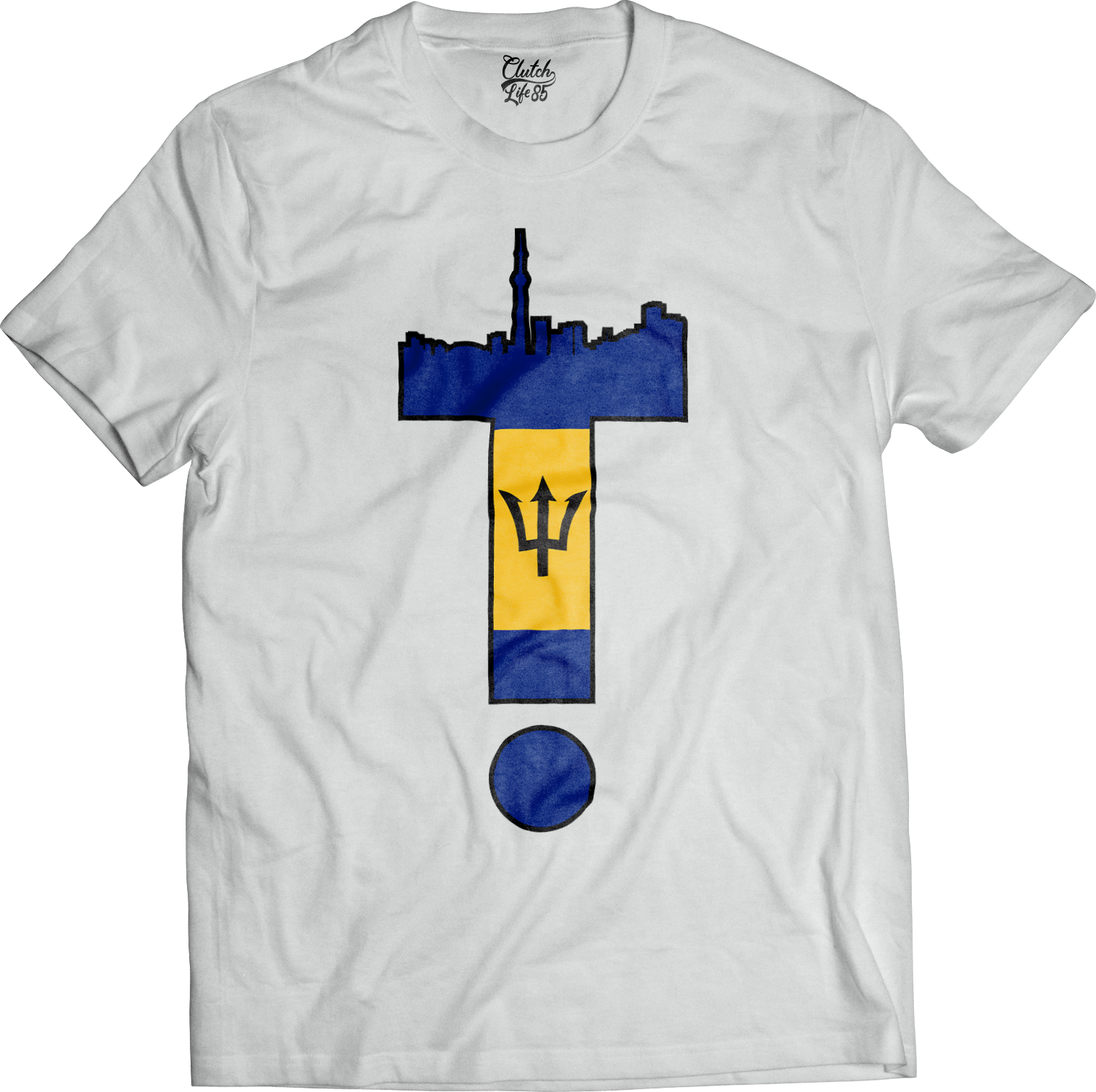 T-Dot Worldwide Barbados Tee in White