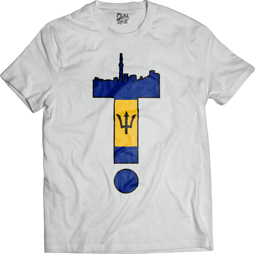 T-Dot Worldwide Barbados Tee in White