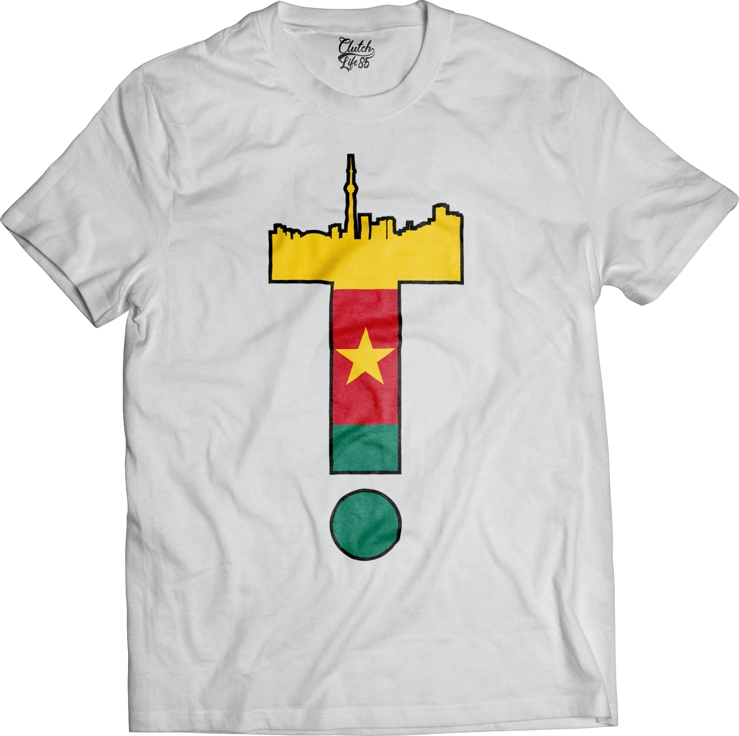 T-Dot Worldwide Cameroon Tee in White