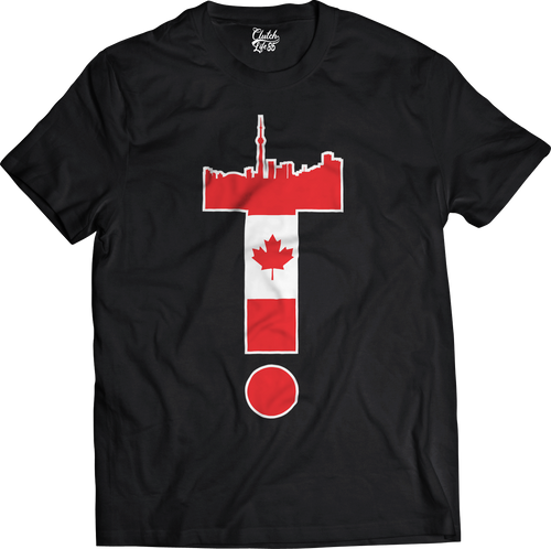 T-Dot Worldwide Canada Tee in Black