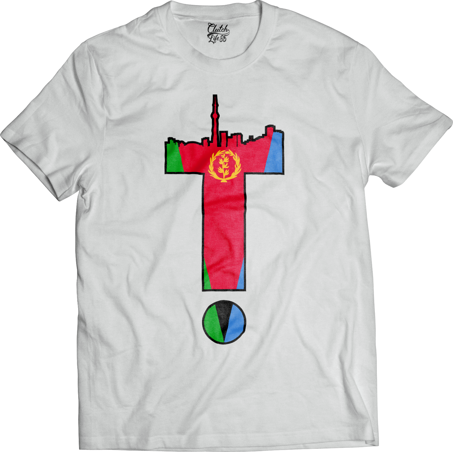 T-Dot Worldwide Eritrea Tee in White