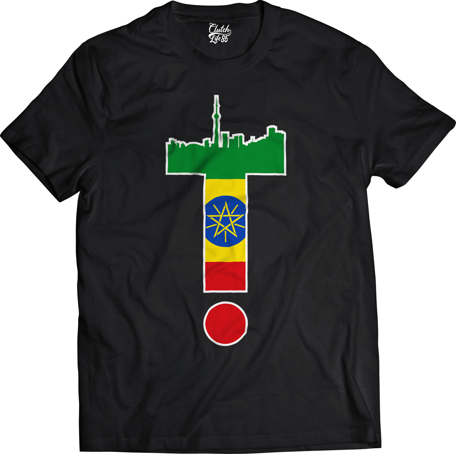 T-Dot Worldwide Ethiopia Tee in Black