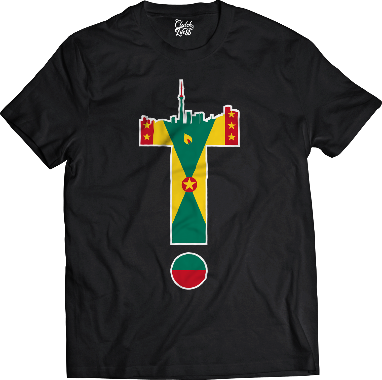 T-Dot Worldwide Grenada Tee in Black