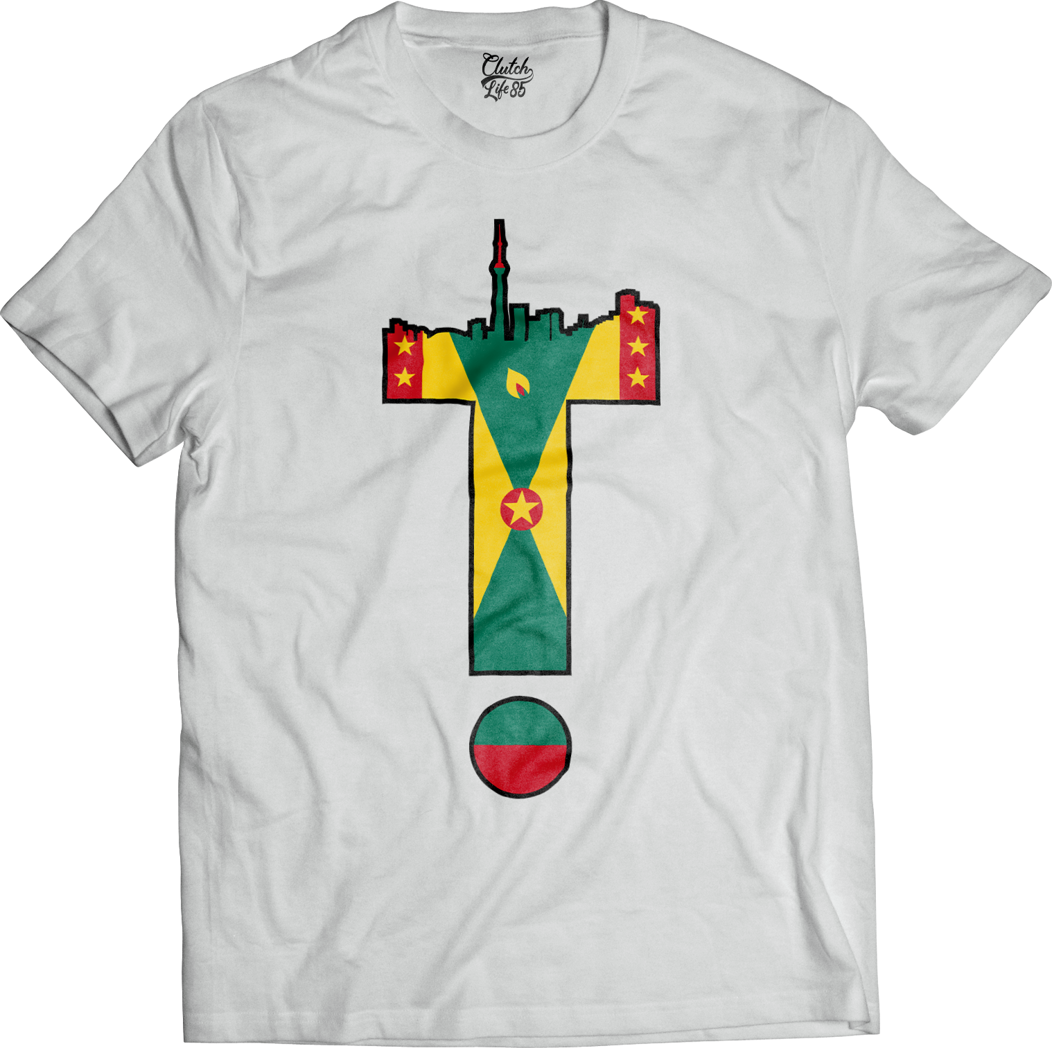 T-Dot Worldwide Grenada Tee in White
