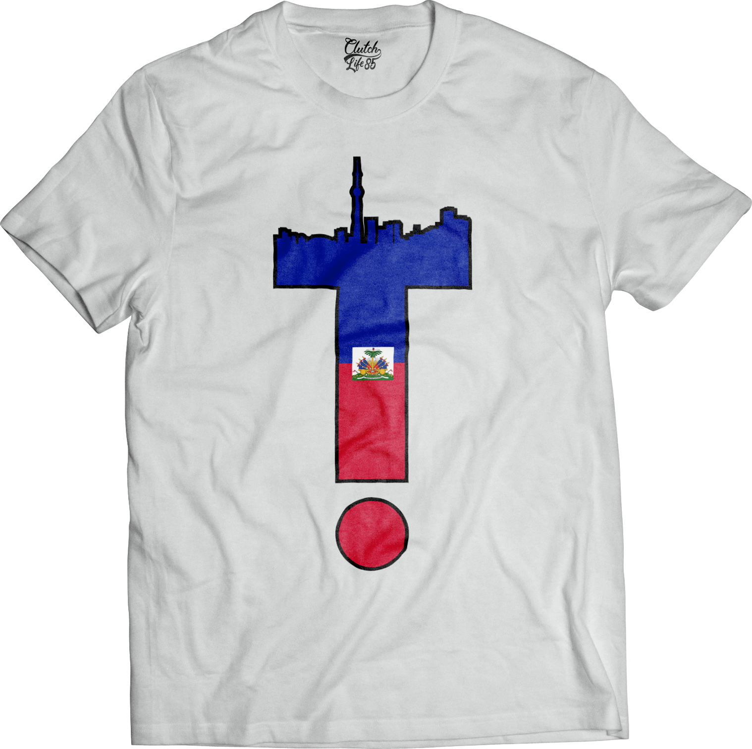 T-Dot Worldwide Haiti Tee in White