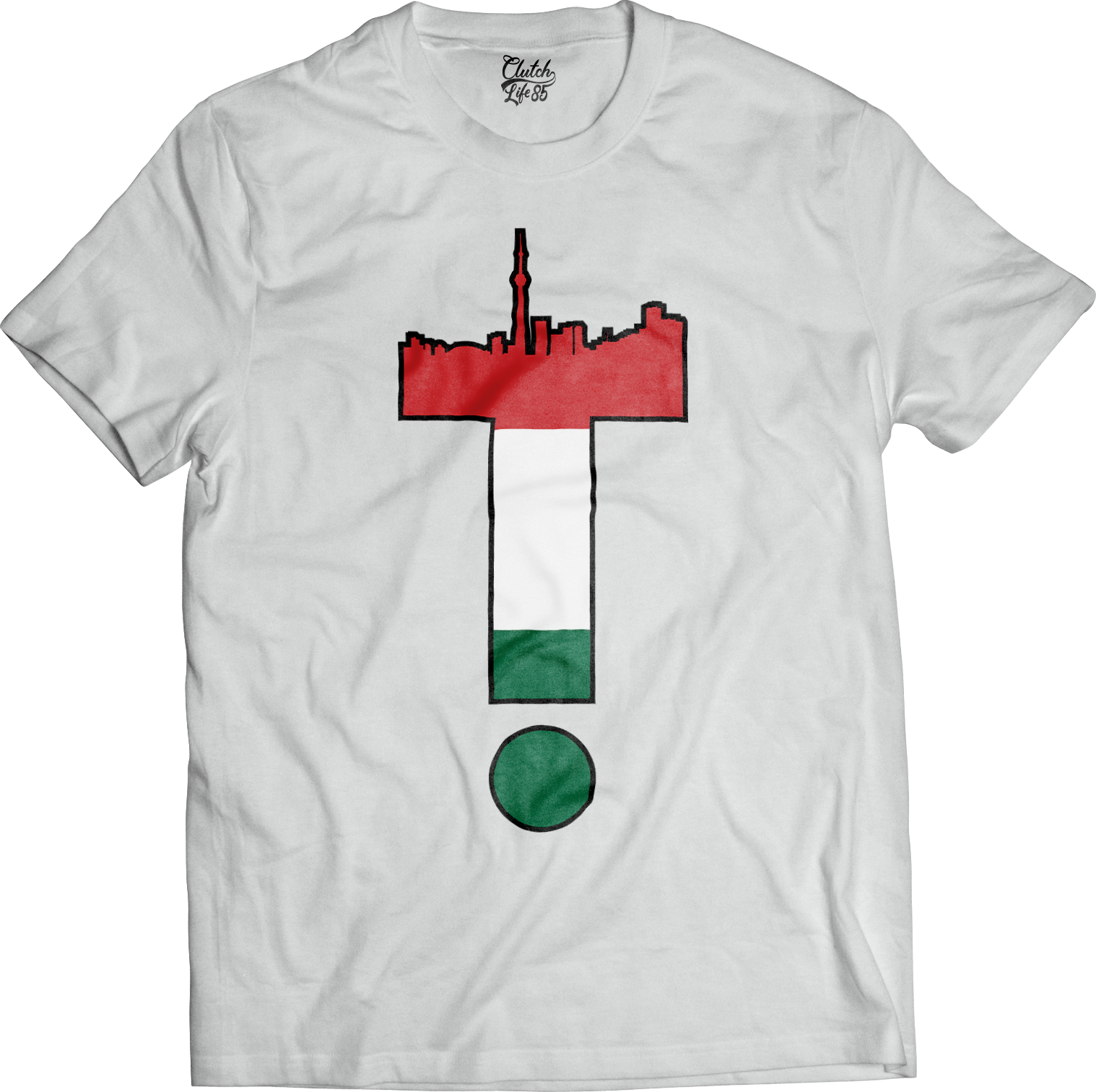 T-Dot Worldwide Italy Tee in White