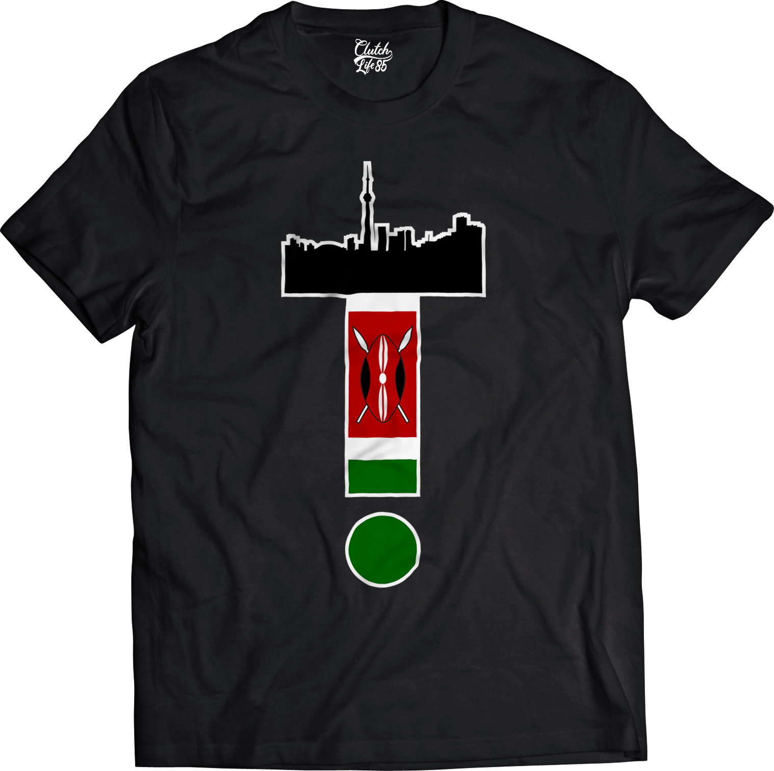 T-Dot Worldwide Kenya Tee in Black