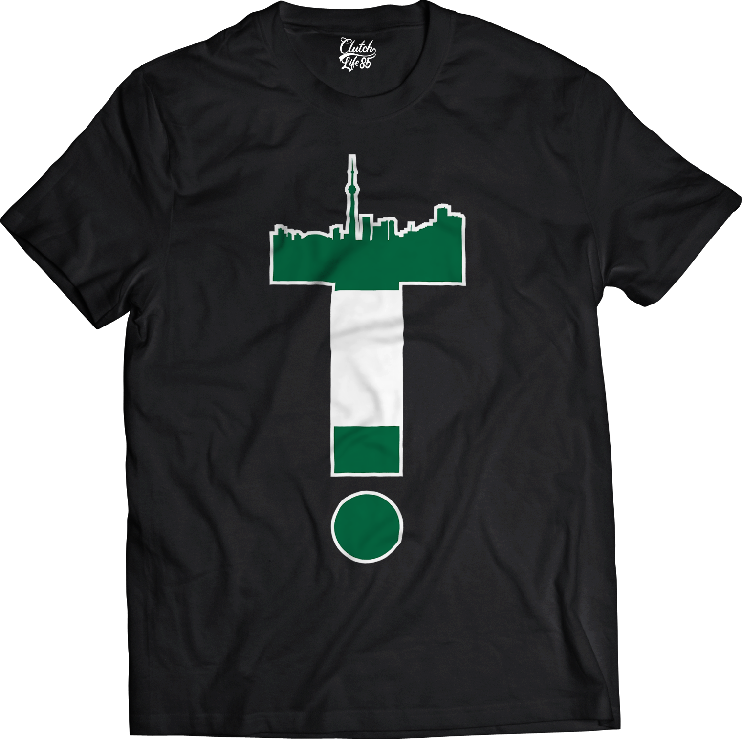 T-Dot Worldwide Nigeria Tee in Black