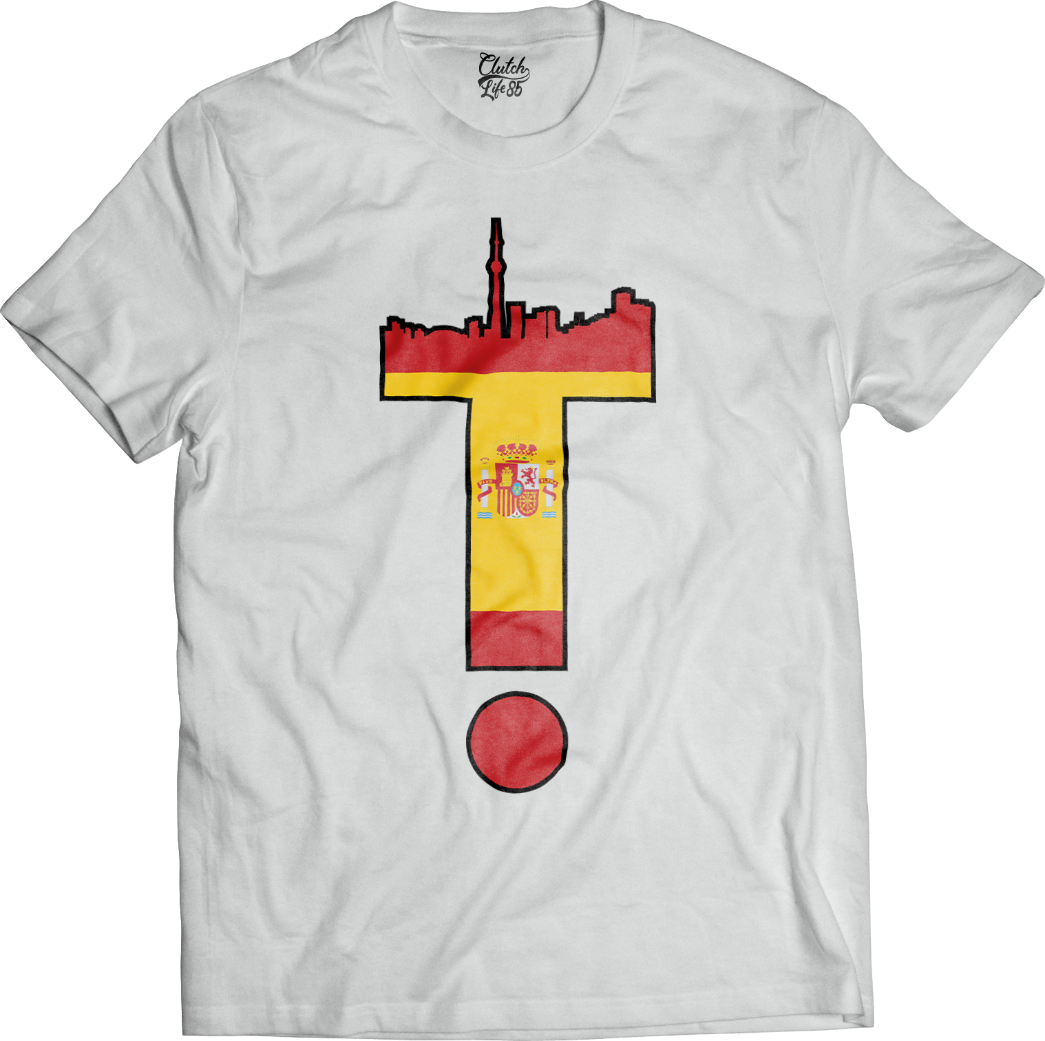 T-Dot Worldwide Spain Tee in White