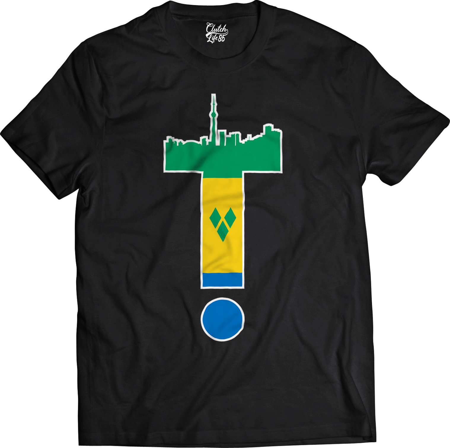 T-Dot Worldwide St. Vincent Tee in Black