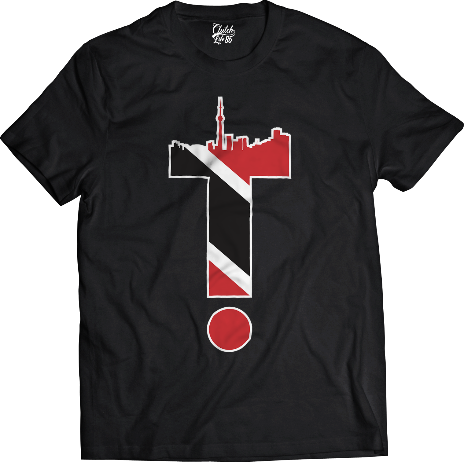 T-Dot Worldwide Trinidad & Tobago Tee in Black