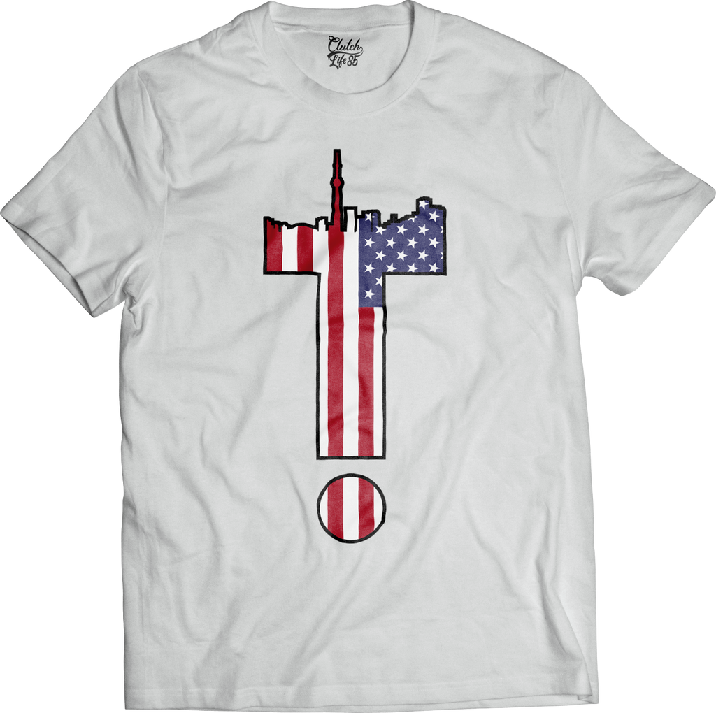 T-Dot Worldwide USA Tee in White