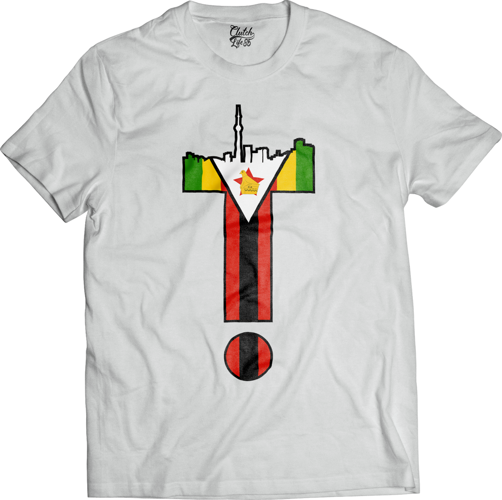 T-Dot Worldwide Zimbabwe Tee in White