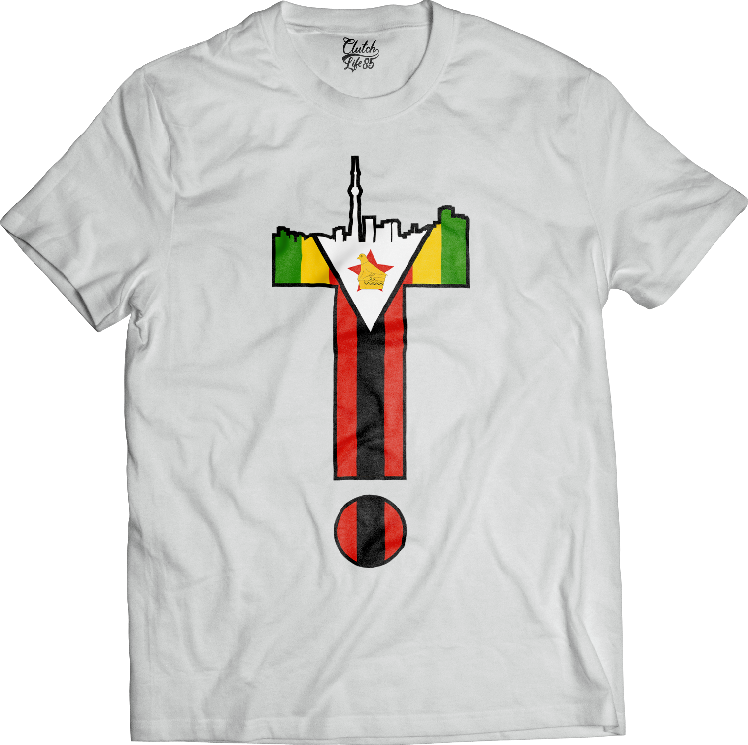 T-Dot Worldwide Zimbabwe Tee in White