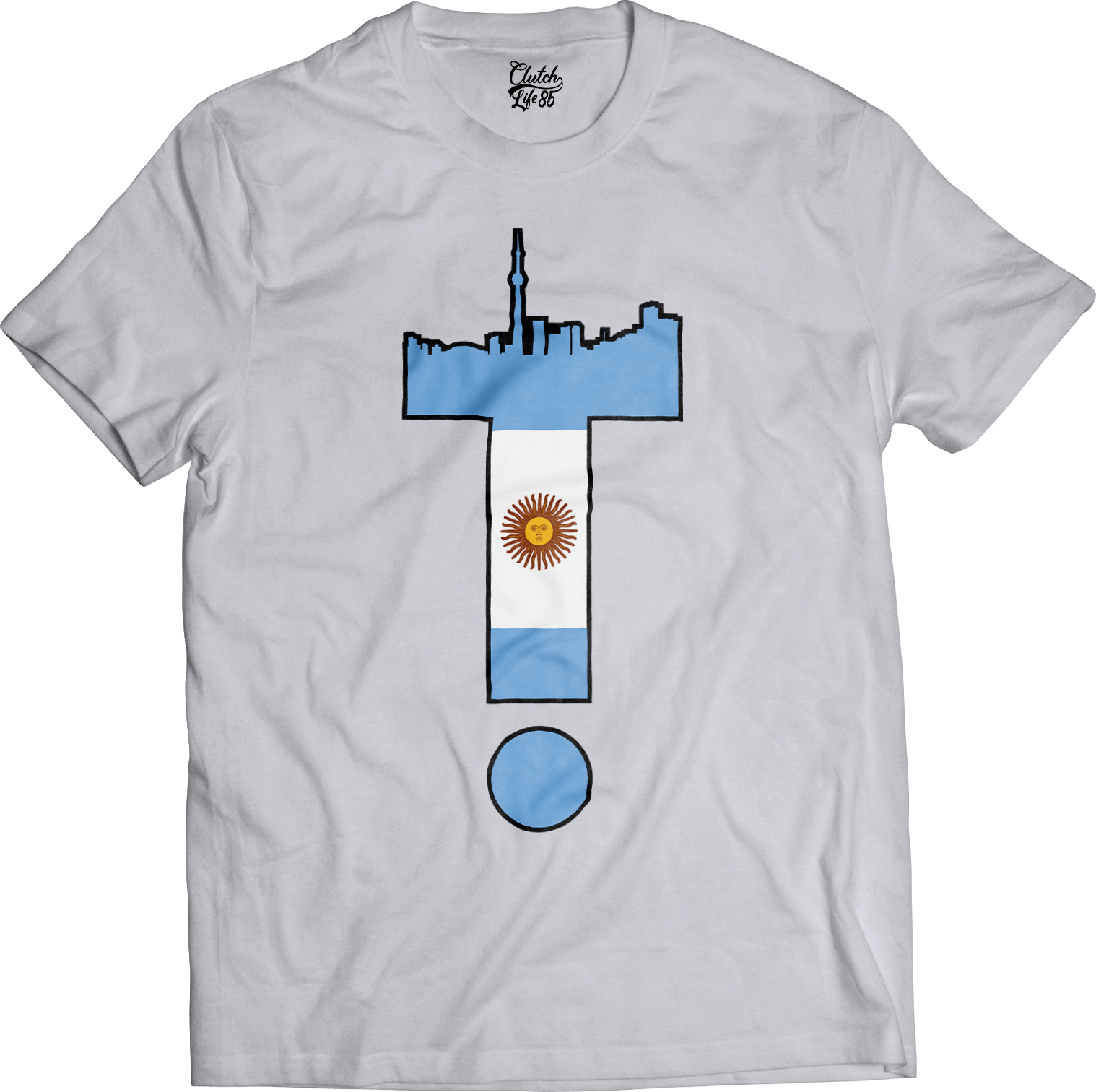 T-Dot Worldwide Argentina Tee in White