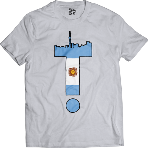 T-Dot Worldwide Argentina Tee in White