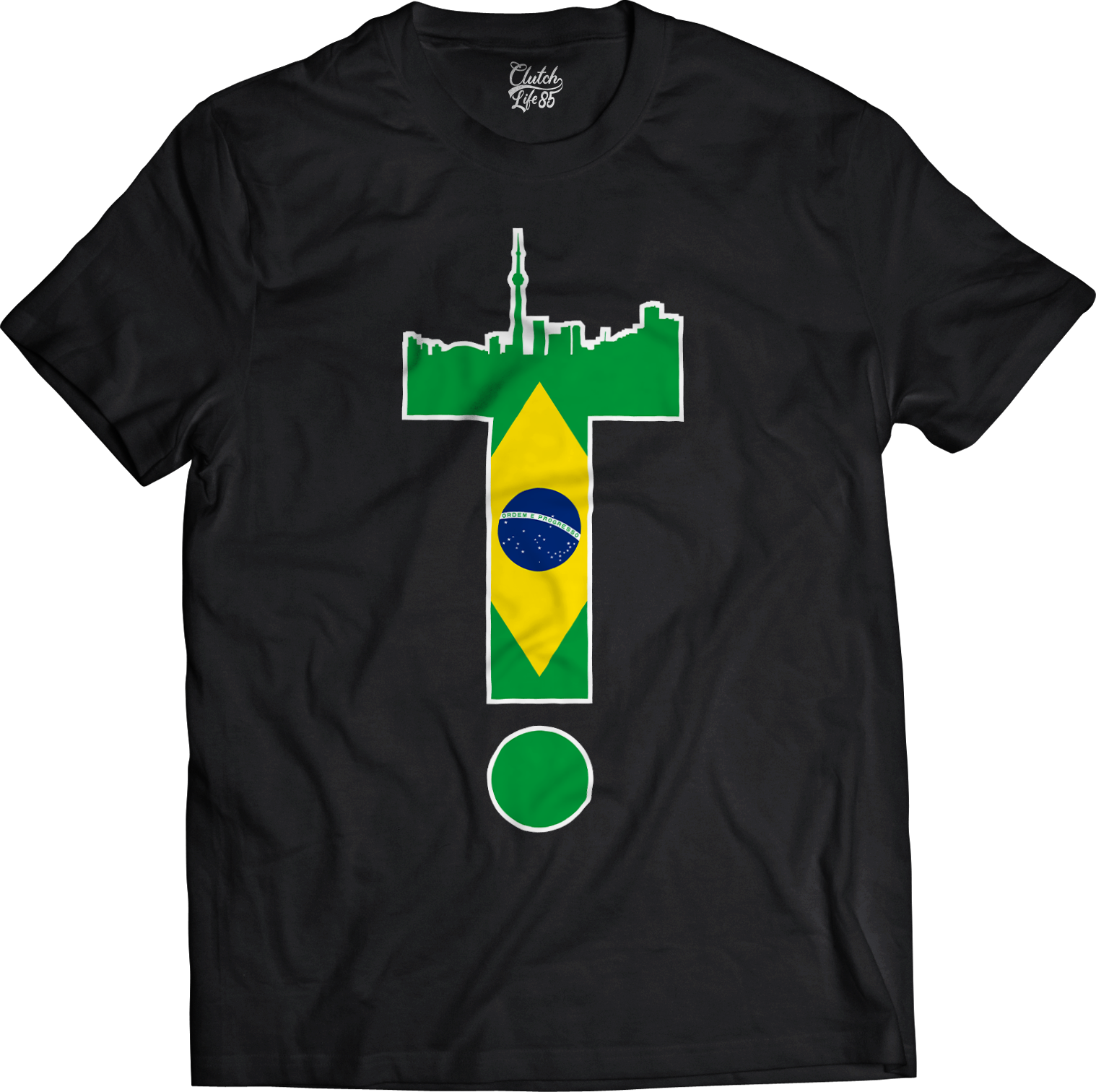 T-Dot Worldwide Brazil Tee in Black