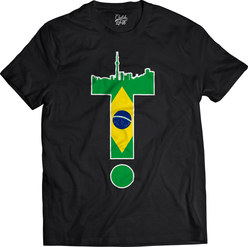 T-Dot Worldwide Brazil Tee in Black