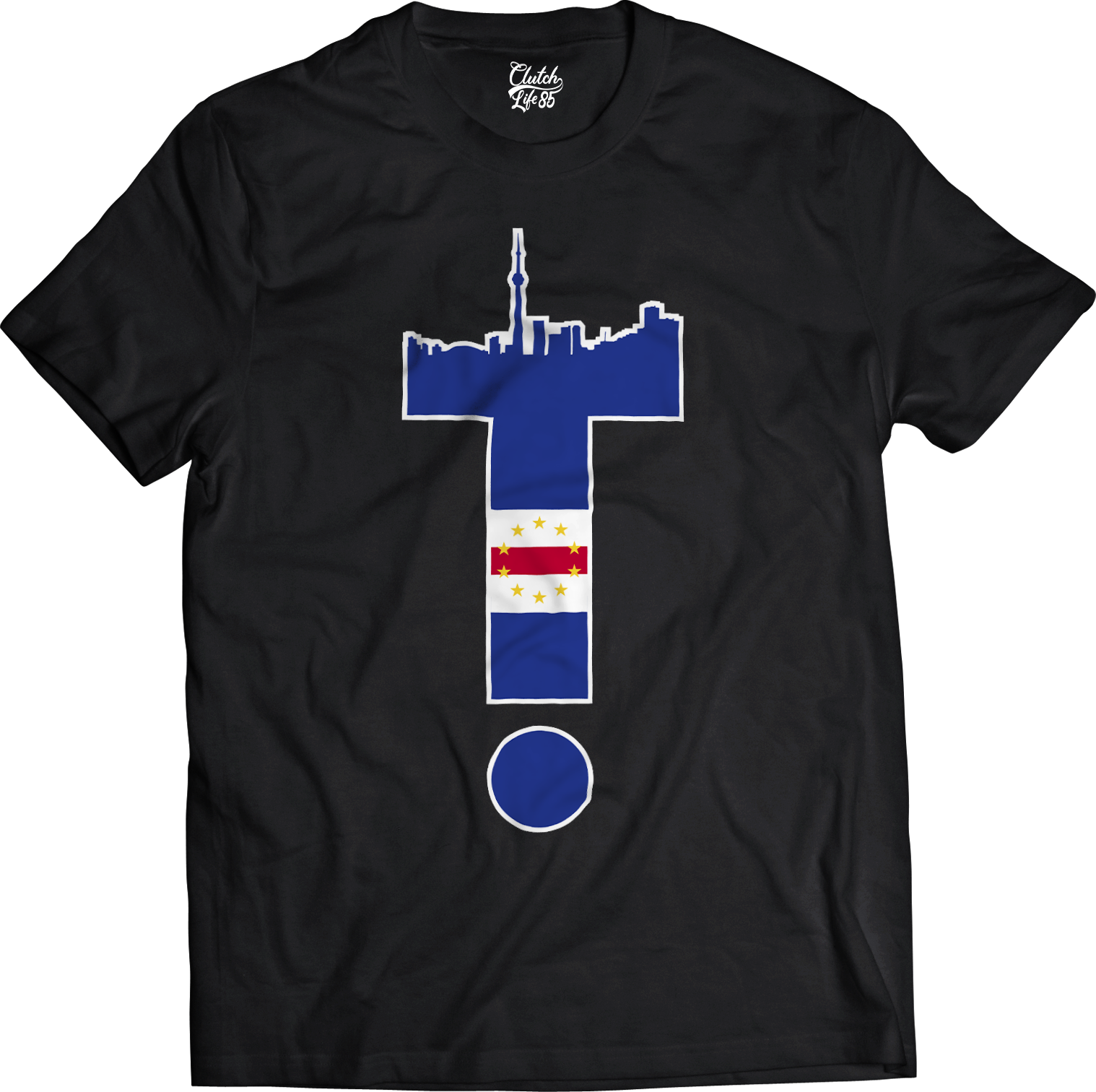 T-Dot Worldwide Cabo Verde Tee in Black