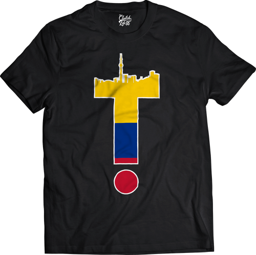 T-Dot Worldwide Colombia Tee in Black
