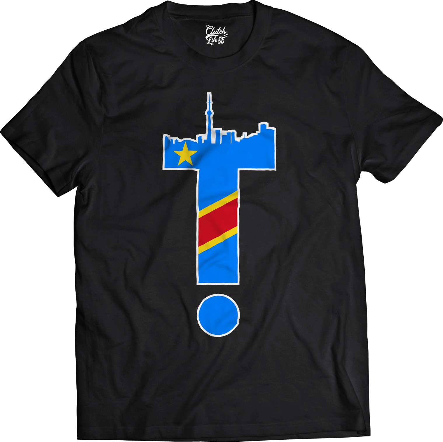 T-Dot Worldwide DR Congo Tee in Black