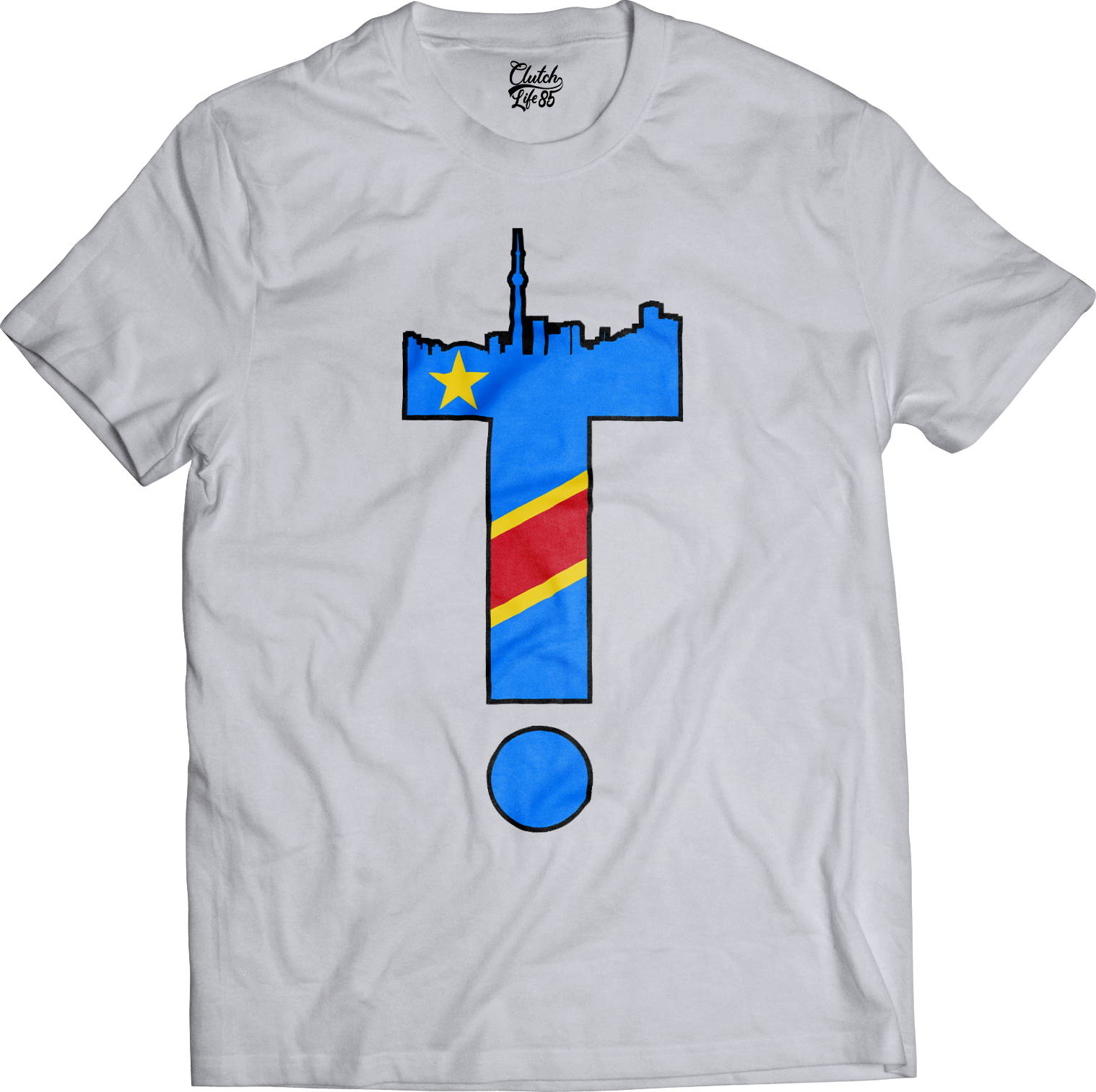 T-Dot Worldwide DR Congo Tee in White