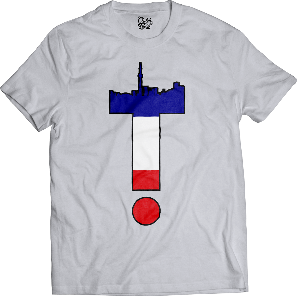 T-Dot Worldwide France Tee in White