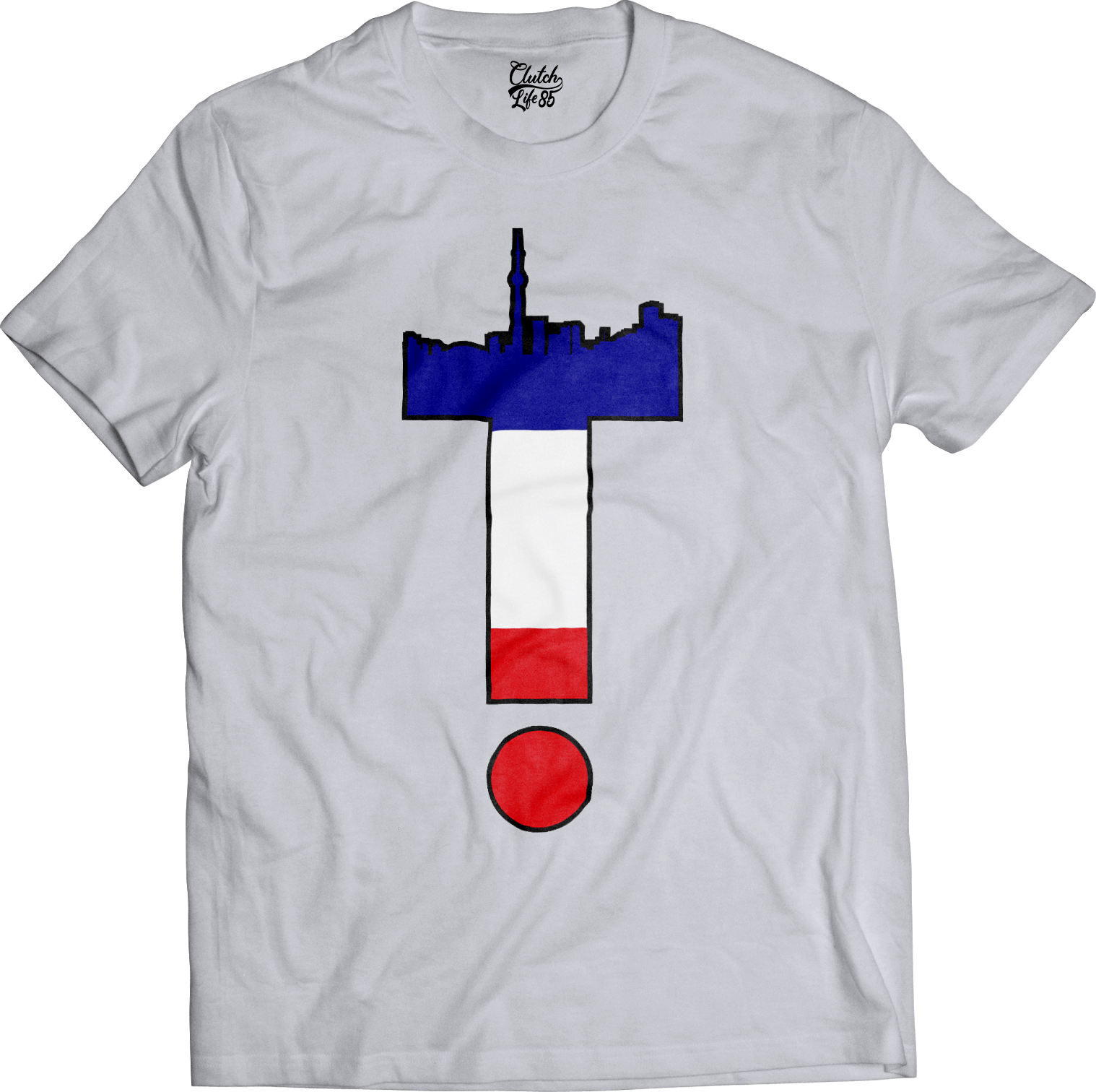 T-Dot Worldwide France Tee in White