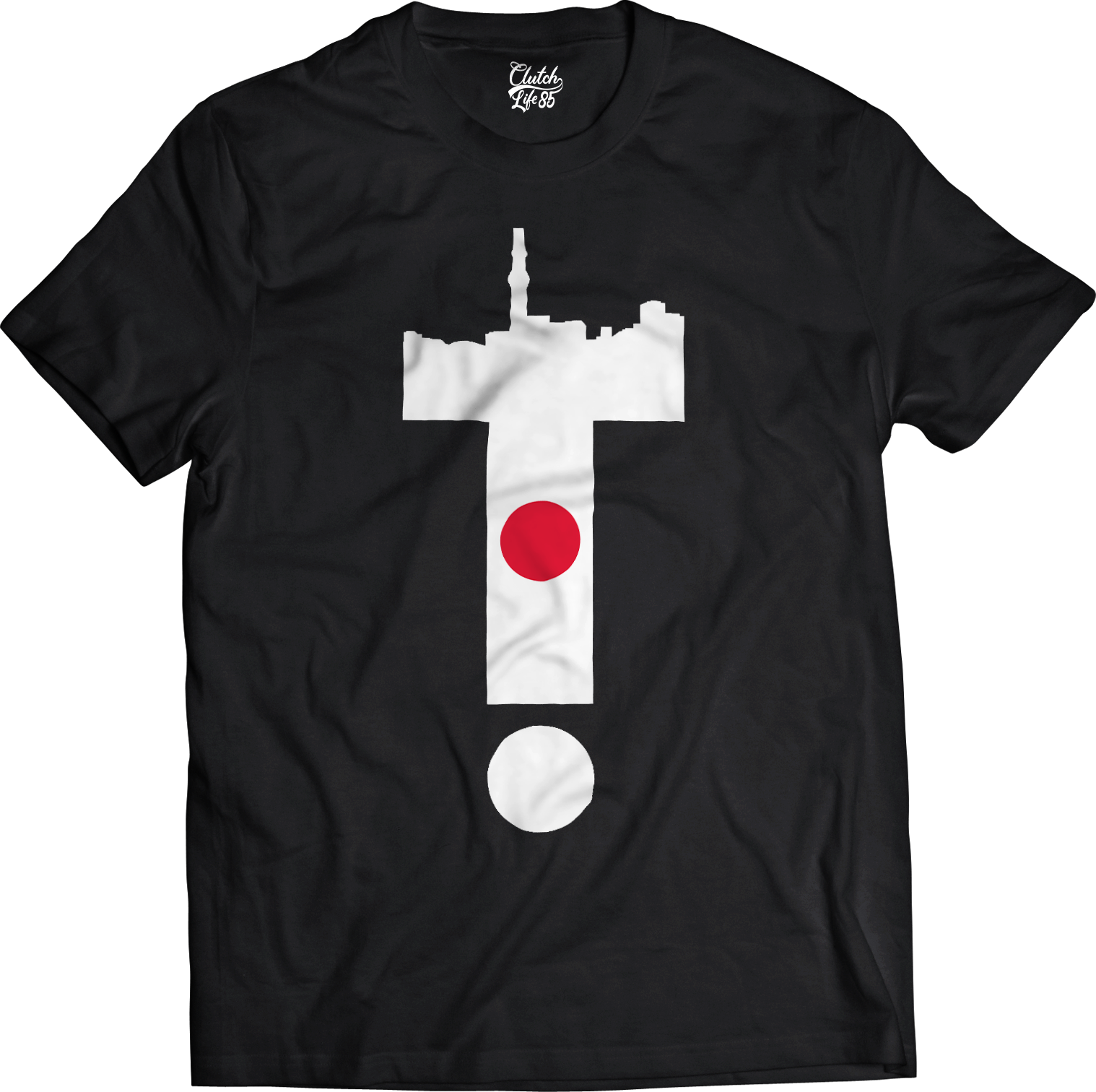 T-Dot Worldwide Japan Tee in Black
