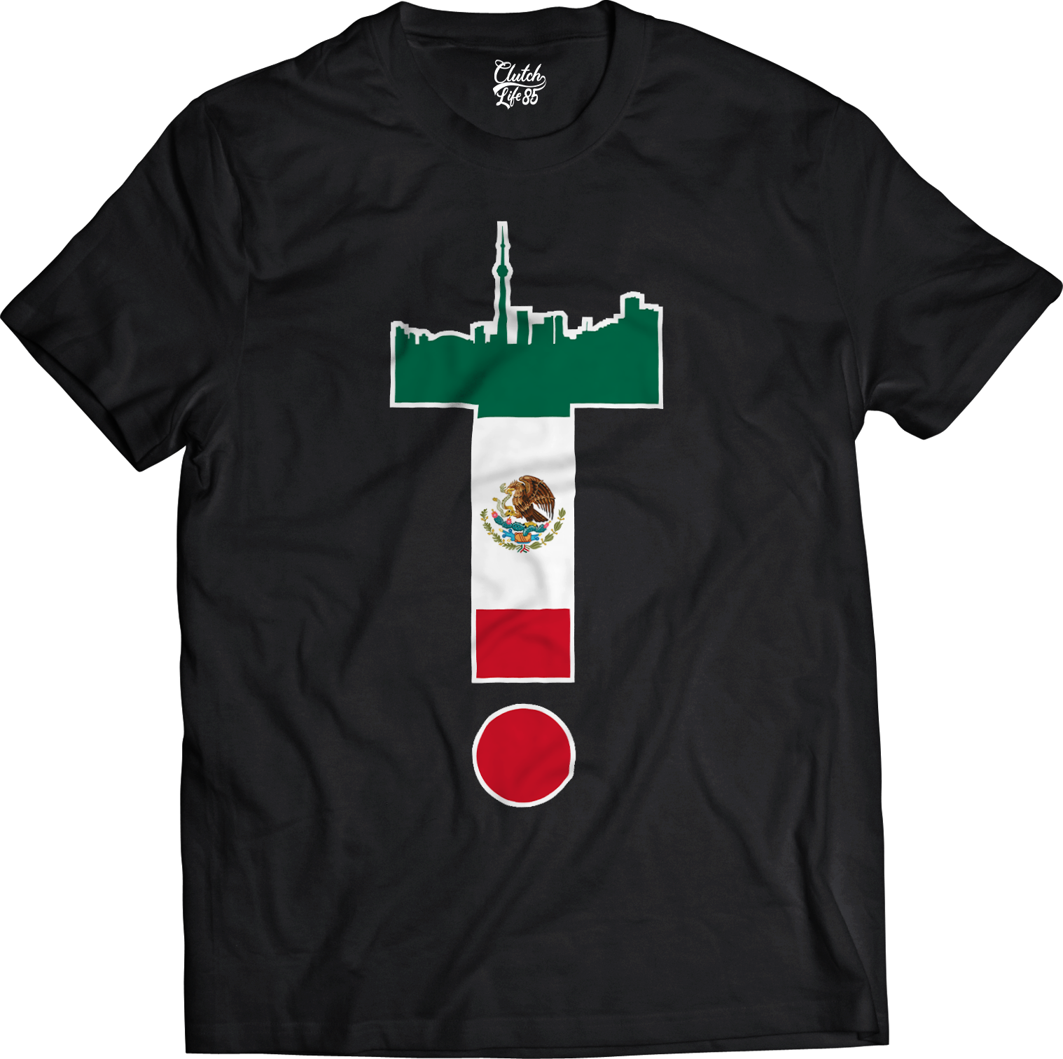 T-Dot Worldwide Mexico Tee in Black
