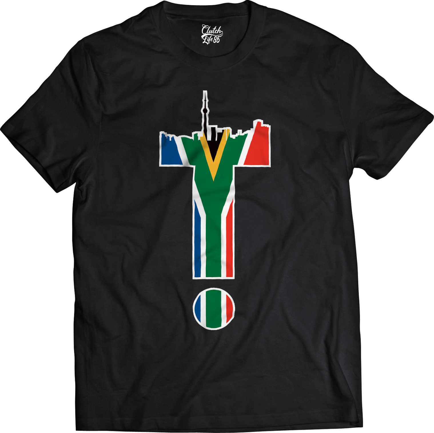 T-Dot Worldwide South Africa Tee in Black